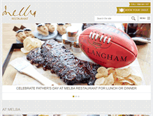 Tablet Screenshot of melbarestaurant.com.au